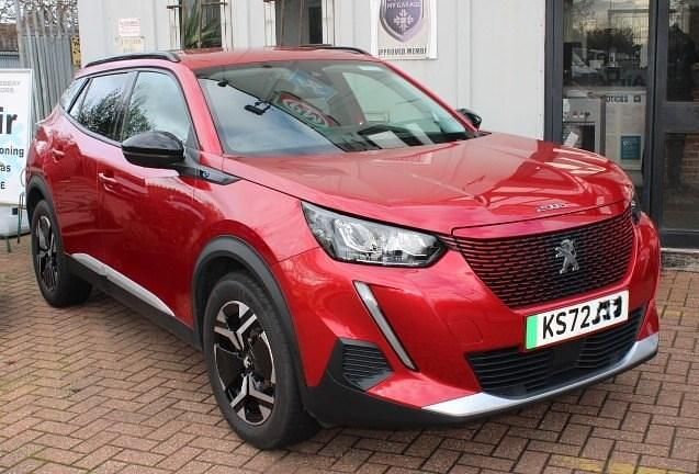Red Used 2022 Peugeot e-2008 Allure+ SUV | £10,295 (Super price) - Image 1/4
