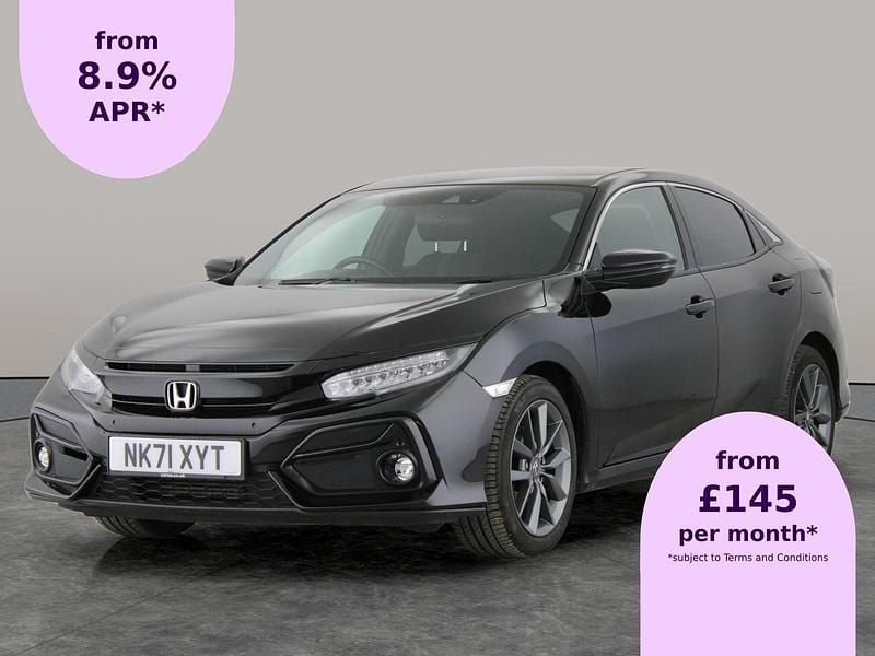 Black Used 2021 Honda Civic SR Hatchback | £11,850 (Good price) - Image 1/2