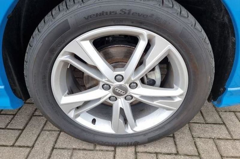 Used Audi Q3 S-Line 150 HP (110 kW) 2020 Turbo blue, solid SUV