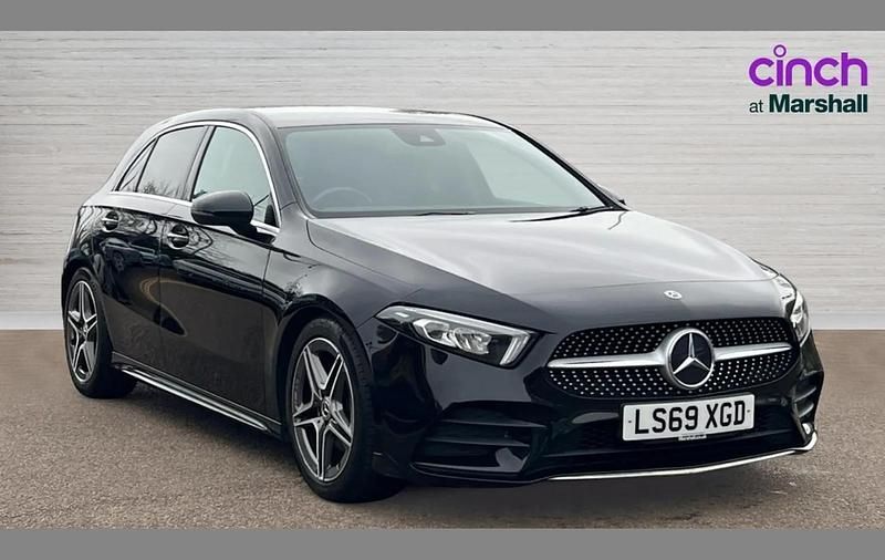 Used Mercedes A200 AMG line 161 HP (118 kW) 2019 Black Hatchback