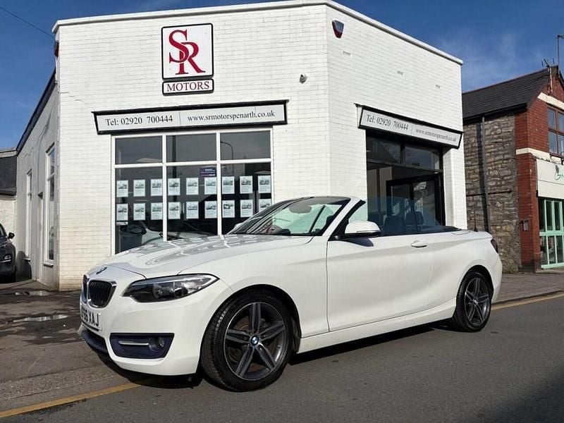 Used BMW 218 Sport Line 150 HP (110 kW) 2016 White Cabriolet