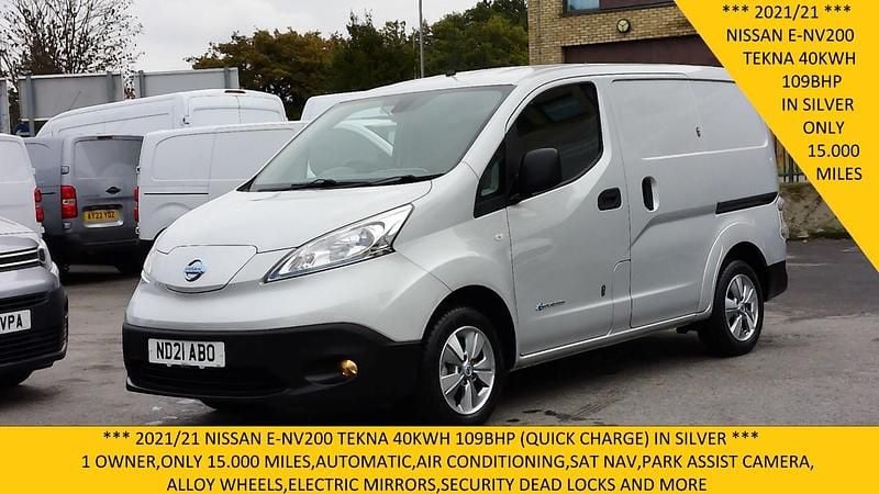 Silver Used 2021 Nissan e-NV200 Tekna Van | £9,795 (A bit pricey) - Image 1/4