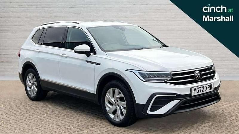 White Used 2022 VW Tiguan Allspace Life SUV | £18,388 (Fair price) - Image 1/4