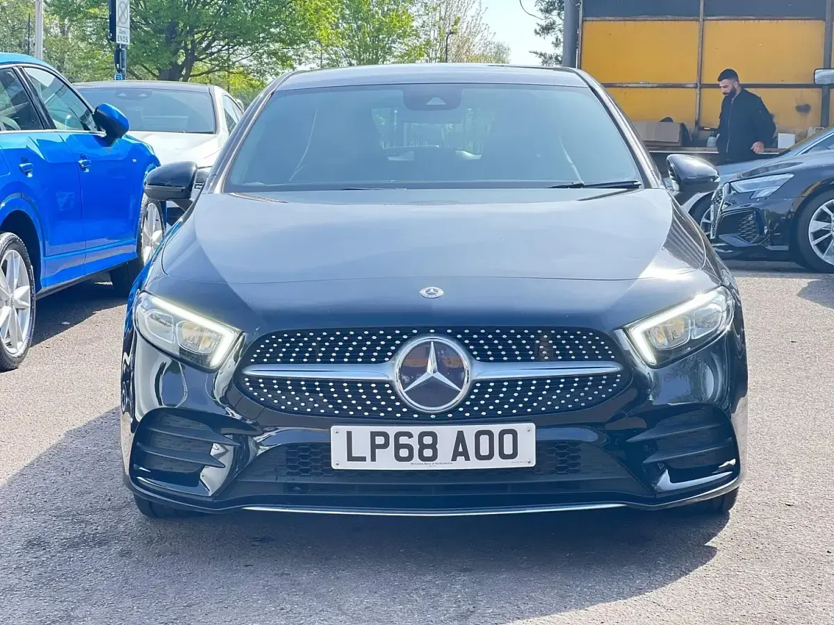 Used Mercedes A200 AMG line 2018 Black Hatchback