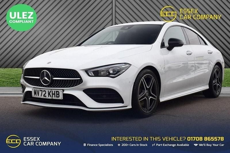 Used Mercedes CLA200 AMG line 163 HP (119 kW) 2022 White Coupe
