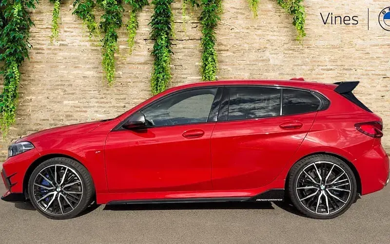 Used BMW M135 Shadowline 306 HP (225 kW) 2023 Red Hatchback