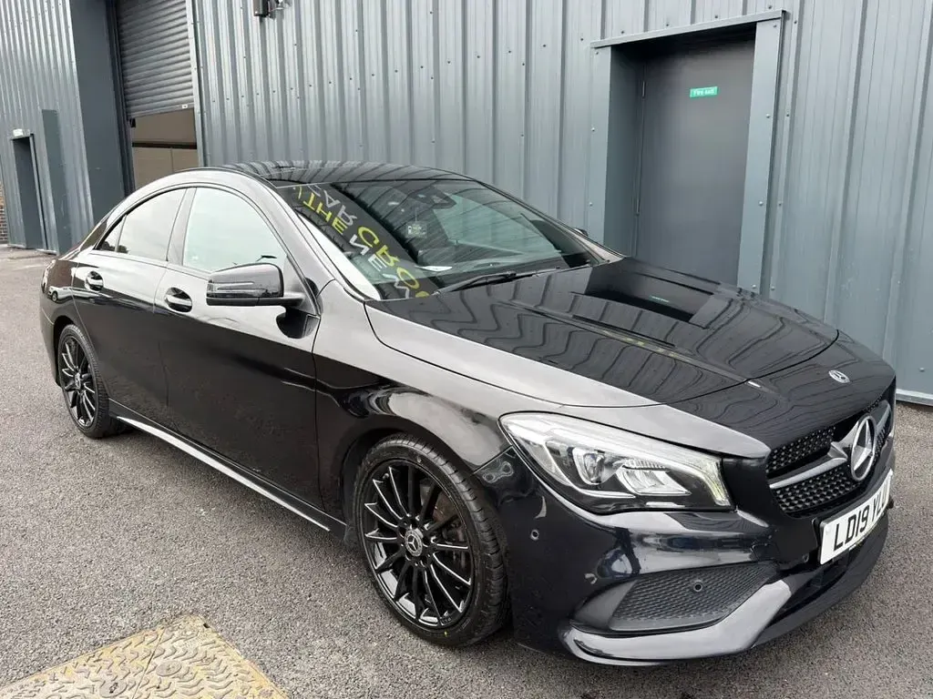 Used Mercedes CLA200 AMG line 2019 Black Coupe