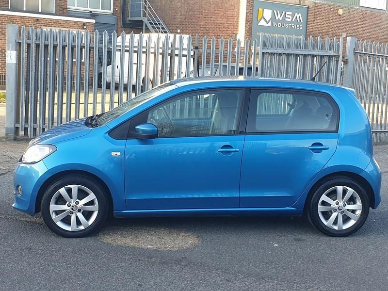Used Skoda Citigo SE L 60 HP (44 kW) 2017 Blue Hatchback
