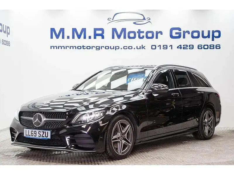 Używany Mercedes C220 AMG line 2019 Czarny Kombi