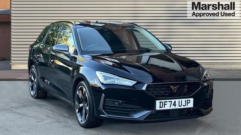Midnight black Used 2024 Cupra Leon Estate | £22,490 (Fair price) - Image 1/4