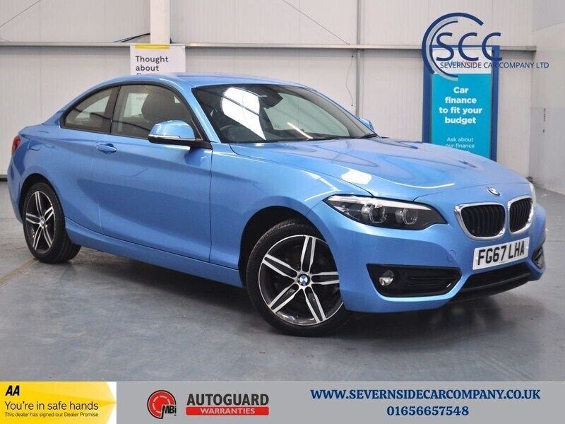 Blue Used 2017 BMW 218 Sport Line Coupe | £11,295 (Fair price) - Image 1/3