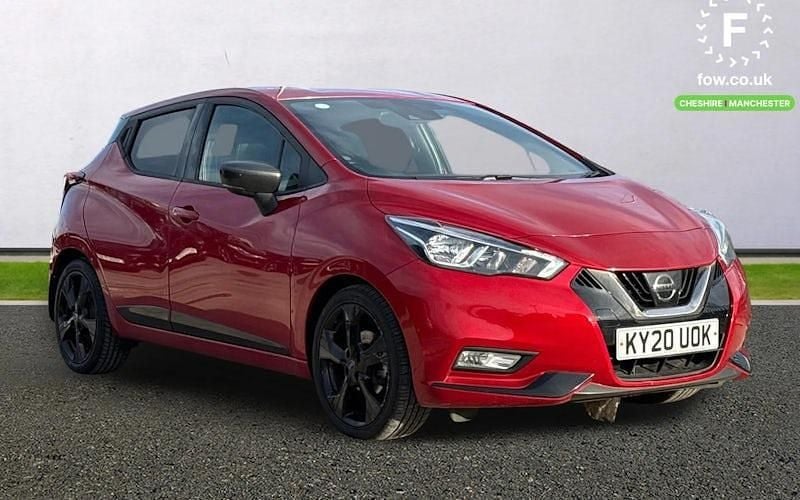 Begagnad Nissan Micra 101 HK (74 kW) 2020 Röd Halvkombi