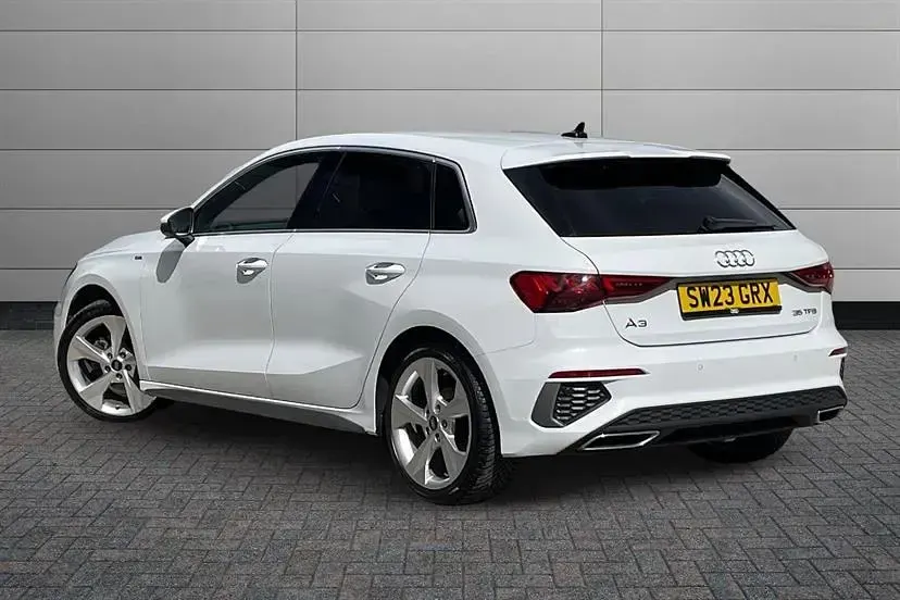 Used Audi A3 S-Line 150 HP (110 kW) 2023 White Sedan