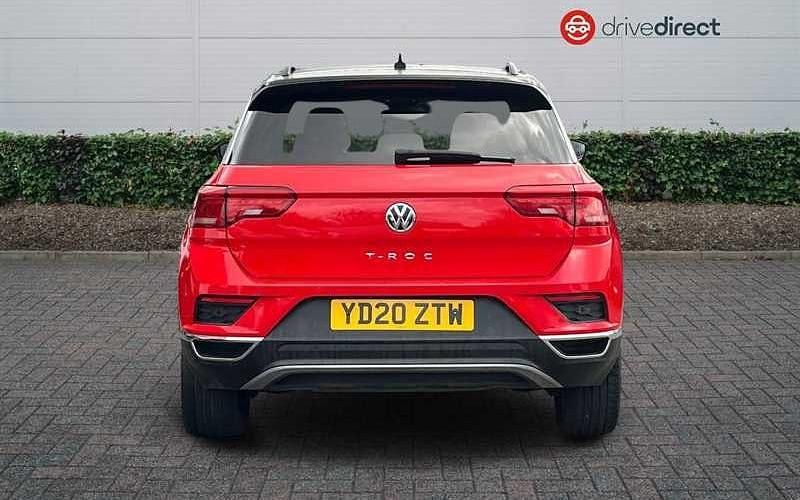 Used VW T-Roc Design 150 HP (110 kW) 2020 Red SUV
