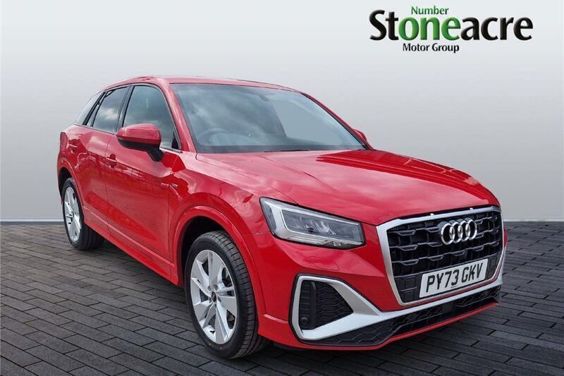 Red Used 2023 Audi Q2 S-Line SUV | £22,795 (Fair price) - Image 1/4