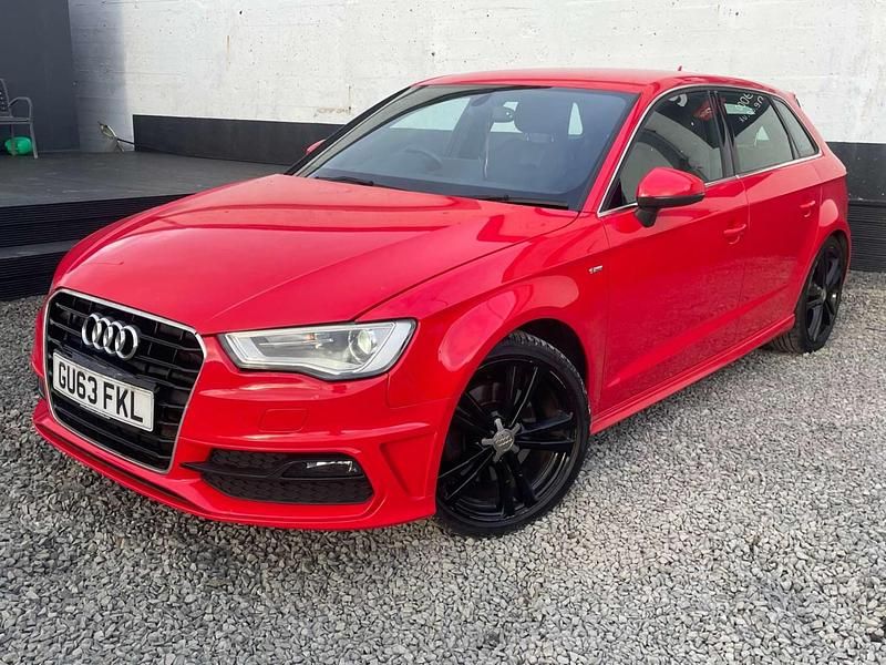 Used Audi A3 Sportback S-Line 2013 Red Hatchback