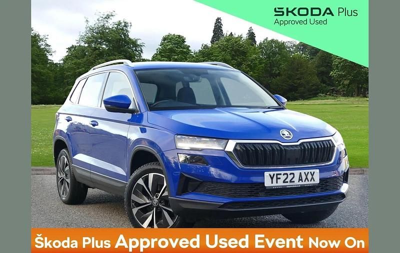 Blue Used 2022 Skoda Karoq SE L SUV | £21,795 (Fair price) - Image 1/4