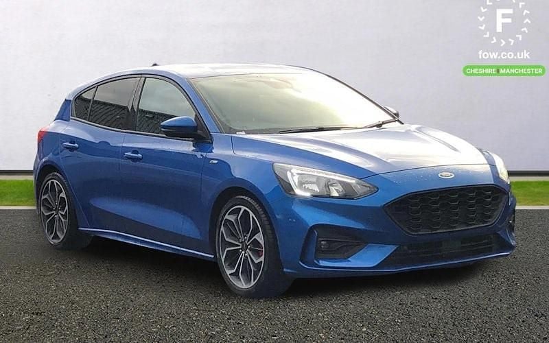 Blue Used 2019 Ford Focus ST-Line X Hatchback | £11,899 (Fair price) - Image 1/3