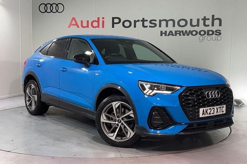 Blue Used 2023 Audi Q3 Sportback Black Edition SUV | £35,290 (Fair price) - Image 1/4