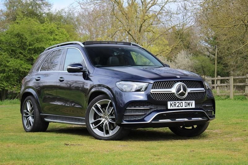 Used Mercedes GLE400 AMG line 2020 Blue Estate