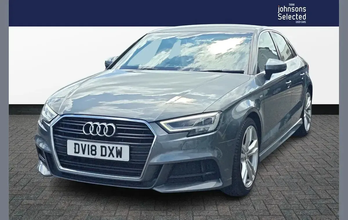 Used Audi A3 S-Line 150 HP (110 kW) 2018 Grey Sedan