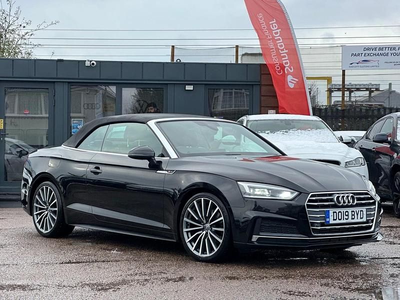 Black Used 2019 Audi A5 Cabriolet S-Line Cabriolet | £14,550 (Fair price) - Image 1/4