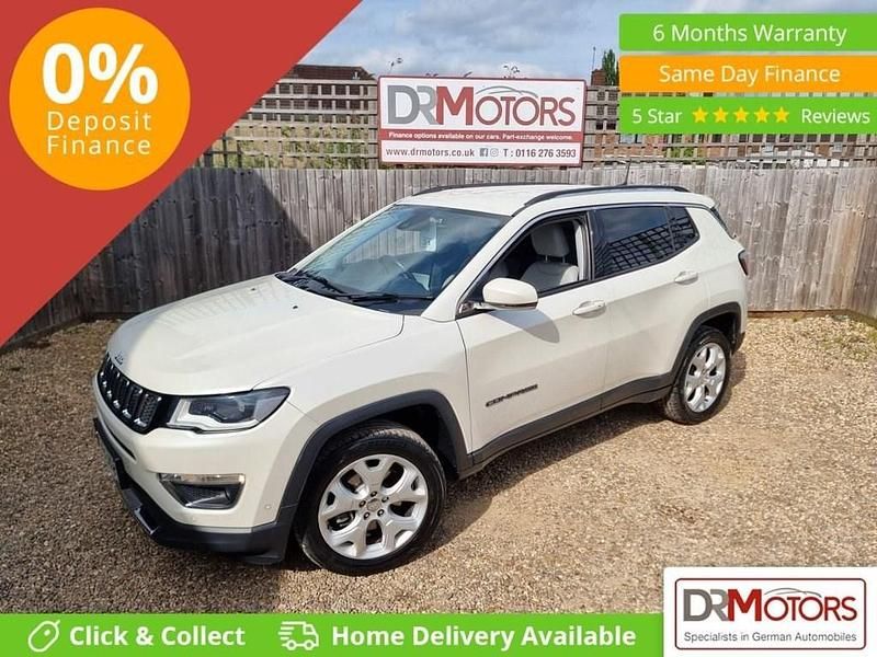 White Used 2018 Jeep Compass Limited SUV | £13,140 (Fair price) - Image 1/4