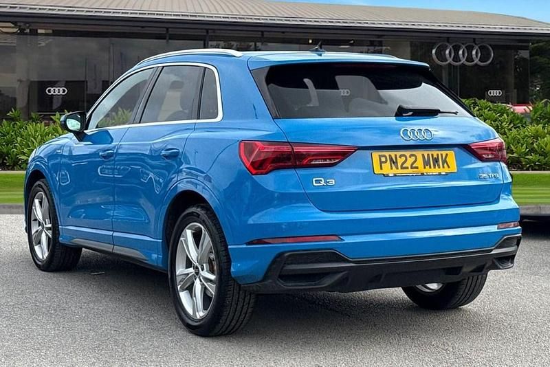 Begagnad Audi Q3 S-Line 150 HK (110 kW) 2022 Blå SUV