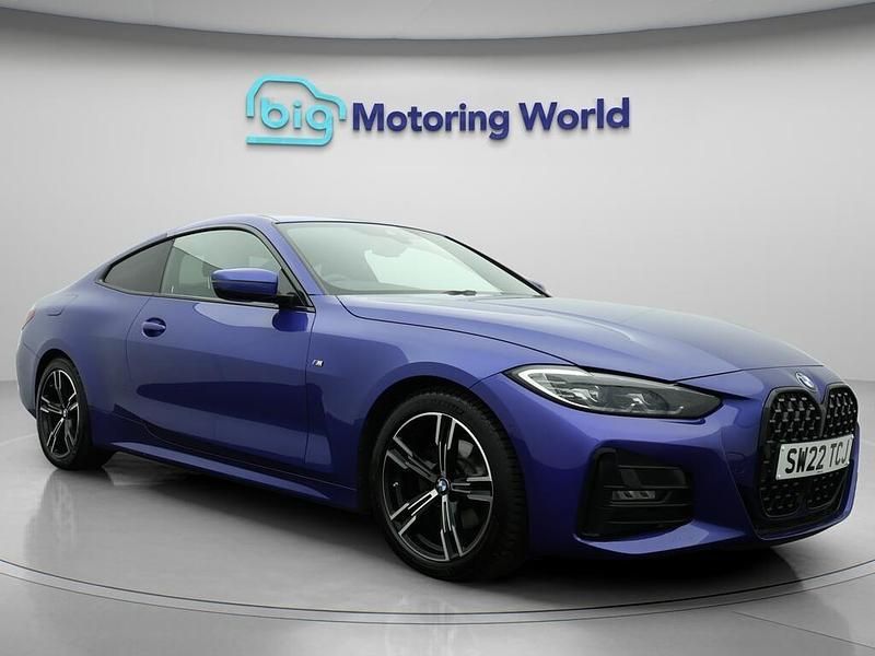 Blue Used 2022 BMW 420 M Sport Coupe | £27,100 (Fair price) - Image 1/4