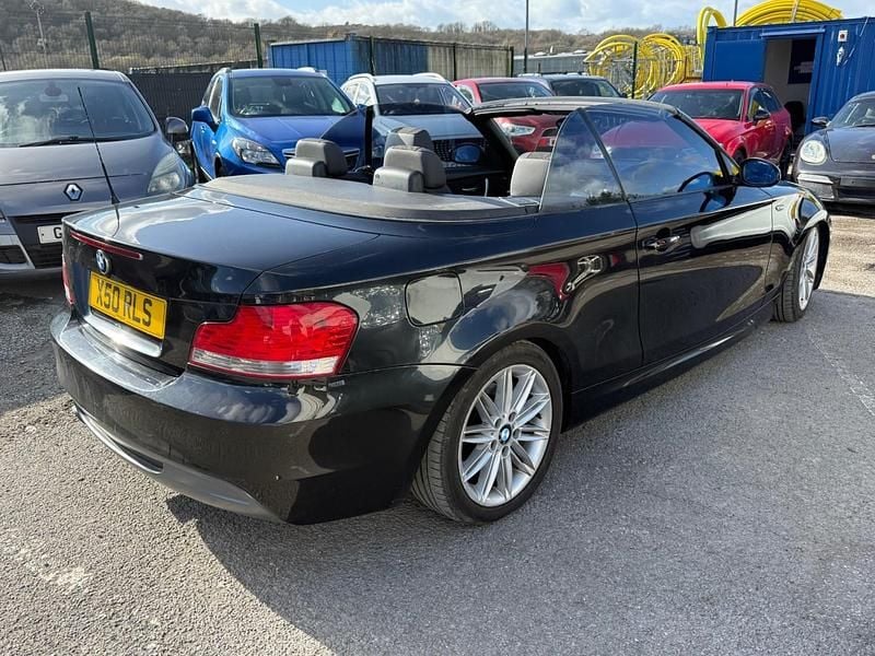 Used BMW 120 Cabriolet M Sport 2009 Black Cabriolet