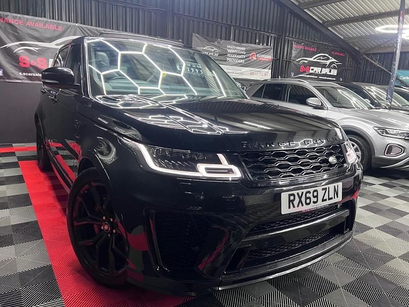 Black Used 2019 Land Rover Range Rover Sport SVR SUV | £41,995 (Super price) - Image 1/4