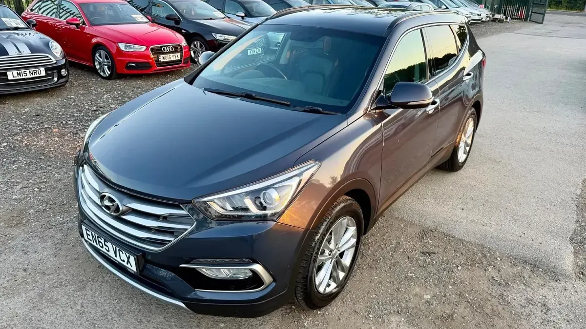 Used Hyundai Santa Fe Premium 2015 Blue SUV