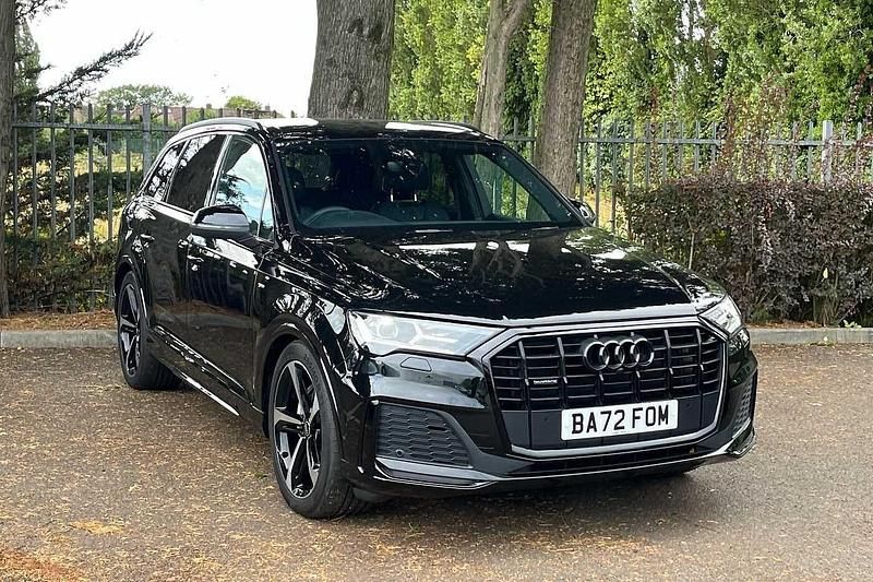 Black Used 2022 Audi Q7 S-Line SUV | £44,490 (A bit pricey) - Image 1/4