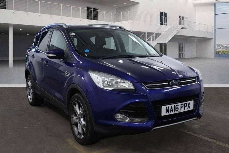 Used Ford Kuga Titanium 150 HP (110 kW) 2016 Impact blue pearl SUV