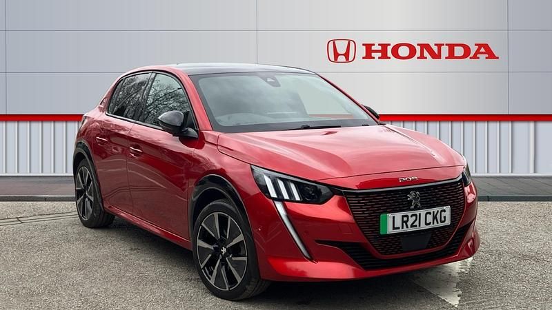 Used Peugeot e-208 Premium 100 kW (136 HP) 2021 Red Hatchback