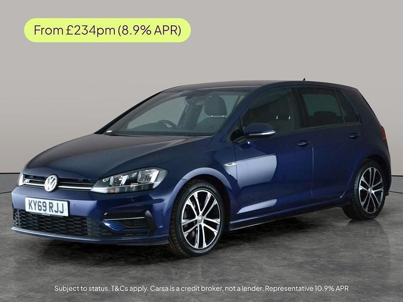 Used VW Golf VII R-line 150 HP (110 kW) 2019 Blue Hatchback