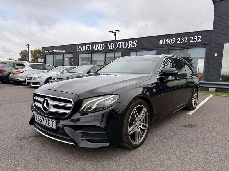 Used Mercedes E220 AMG line 194 HP (142 kW) 2017 Black Estate