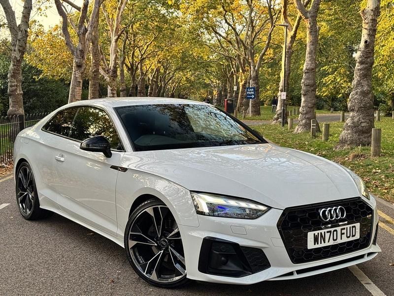 White Used 2020 Audi A5 Advanced Coupe | £23,495 (Expensive) - Image 1/4