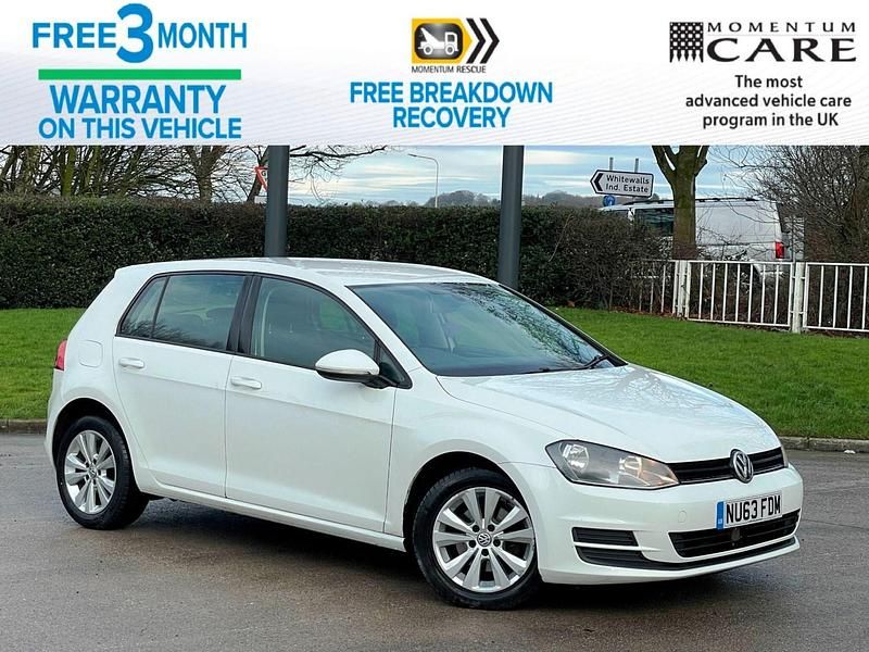 White Used 2013 VW Golf VII SE Hatchback | £3,990 (Expensive) - Image 1/3