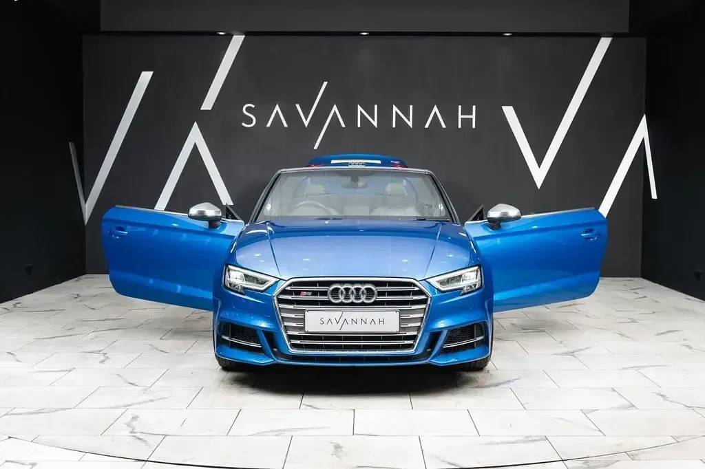 Used Audi S3 Cabriolet Performance 300 HP (220 kW) 2018 Blue Cabriolet