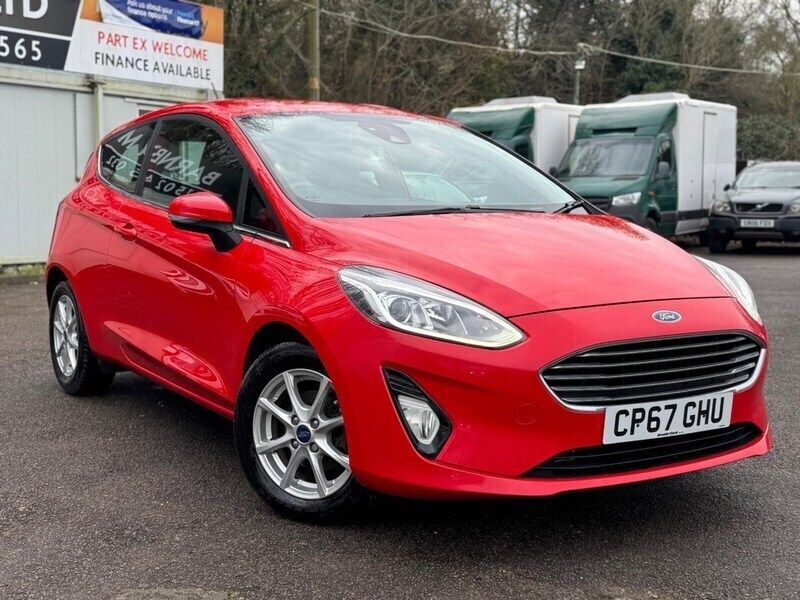 Red Used 2018 Ford Fiesta Zetec Hatchback | £7,295 (Good price) - Image 1/4