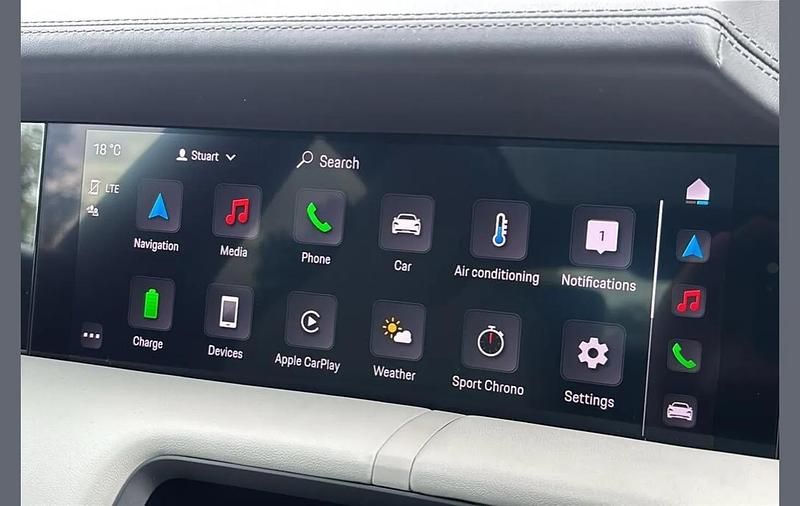 Black Used 2021 Porsche Taycan Sedan | £51,699 (Fair price) - Image 1/4