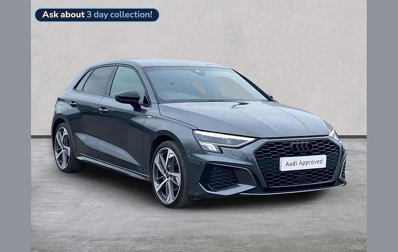 Used Audi A3 Black Edition 147 HP (108 kW) 2023 Grey Sedan