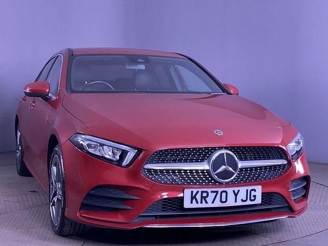 Used Mercedes A250 AMG line 218 HP (160 kW) 2020 Red Sedan