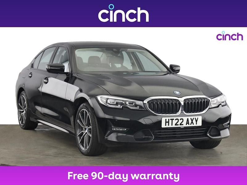Black Used 2022 BMW 330e Sport Line Sedan | £20,059 (Fair price) - Image 1/3