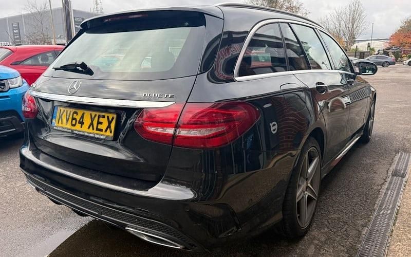 Used Mercedes C250 AMG line 204 HP (150 kW) 2014 Black Estate