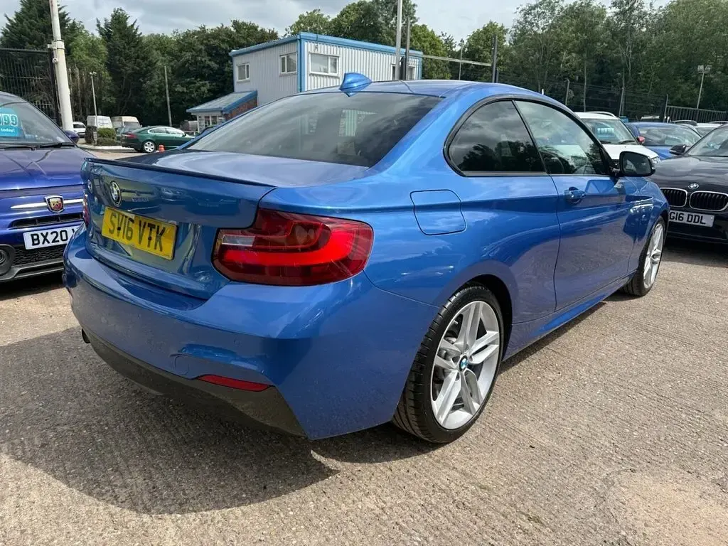 Used BMW 218 M Sport 136 HP (100 kW) 2016 Blue Coupe