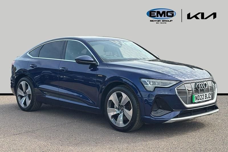 Blue Used 2022 Audi e-tron Sportback S-Line SUV | £24,495 (Good price) - Image 1/3