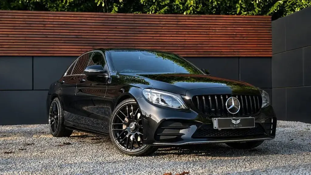 Used Mercedes C300 AMG line 2020 Black Sedan
