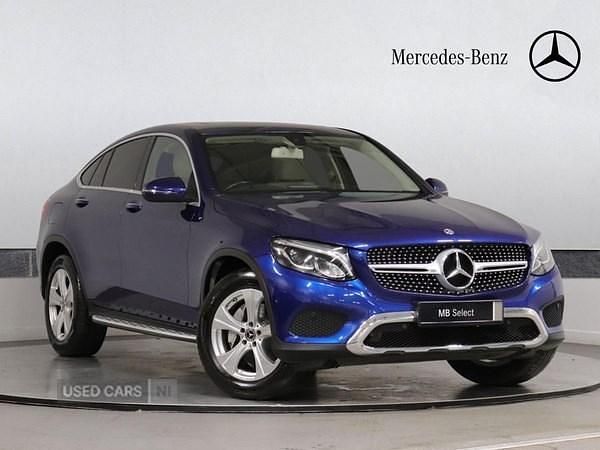 Used Mercedes GLC220 Premium 170 HP (125 kW) 2018 Blue Coupe